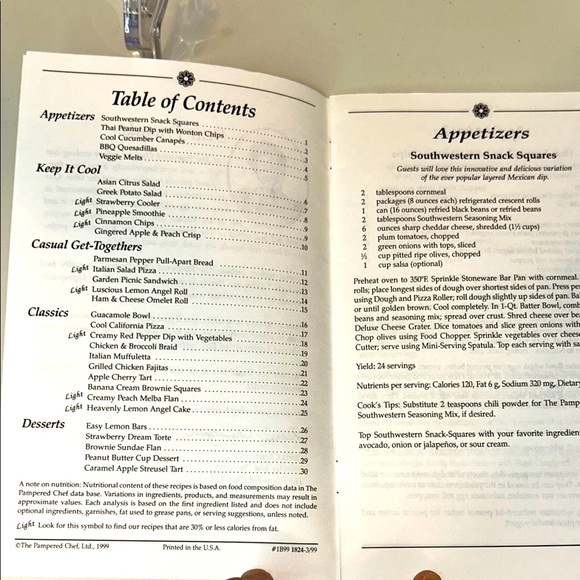 Spring/Summer 1999 Recipe Collection Booklet - Picture 3 of 6